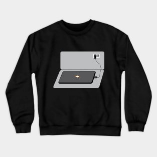 Heart Charging Smartphone Crewneck Sweatshirt